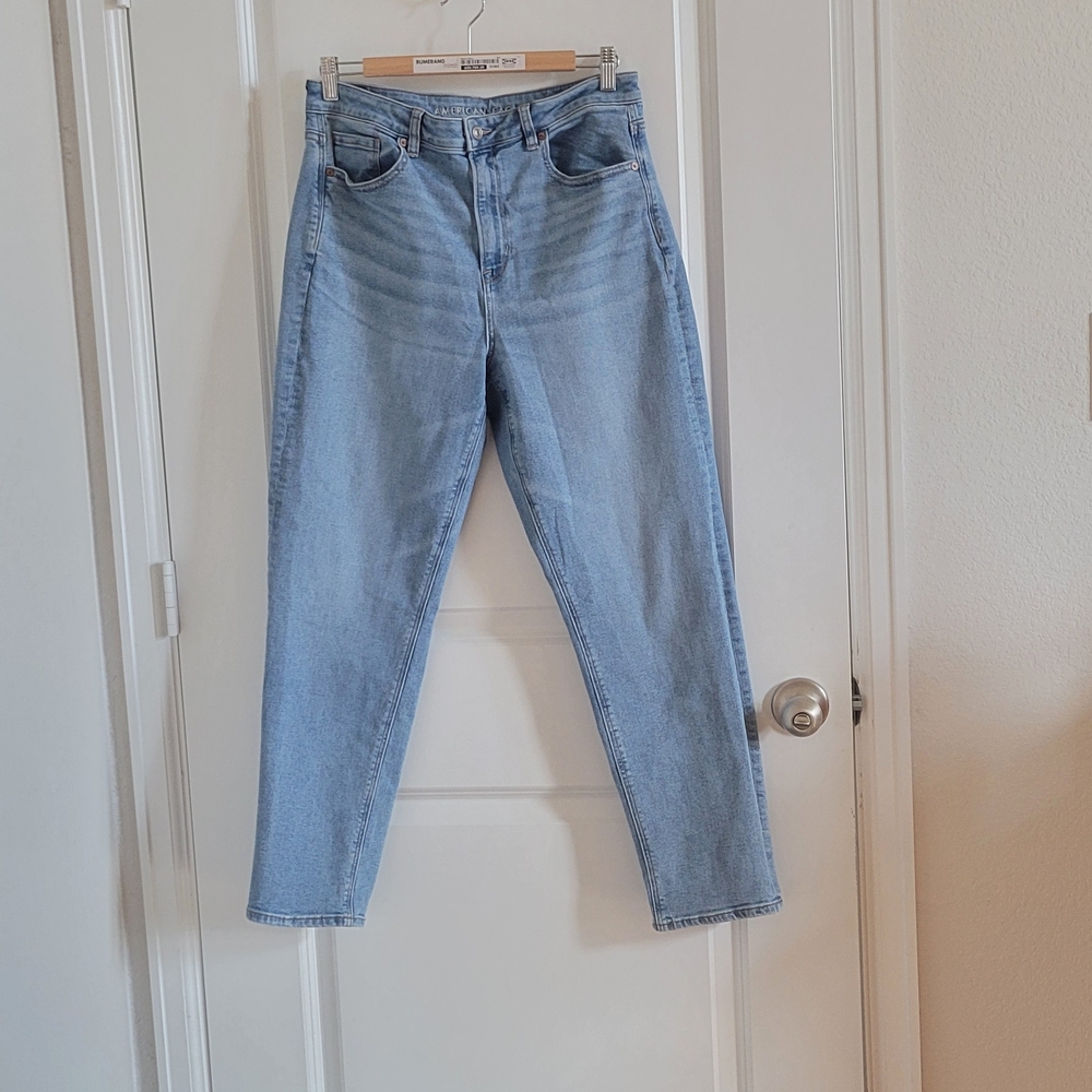 American Eagle Outfitters Light Blue Straight Leg Jeans